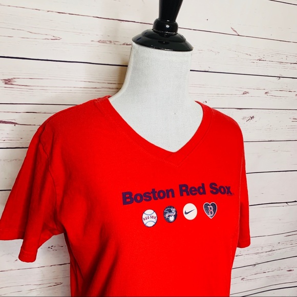 Nike Boston Red Sox Baseball Short Sleeve T-shirt Women’s Size Large - Picture 3 of 11